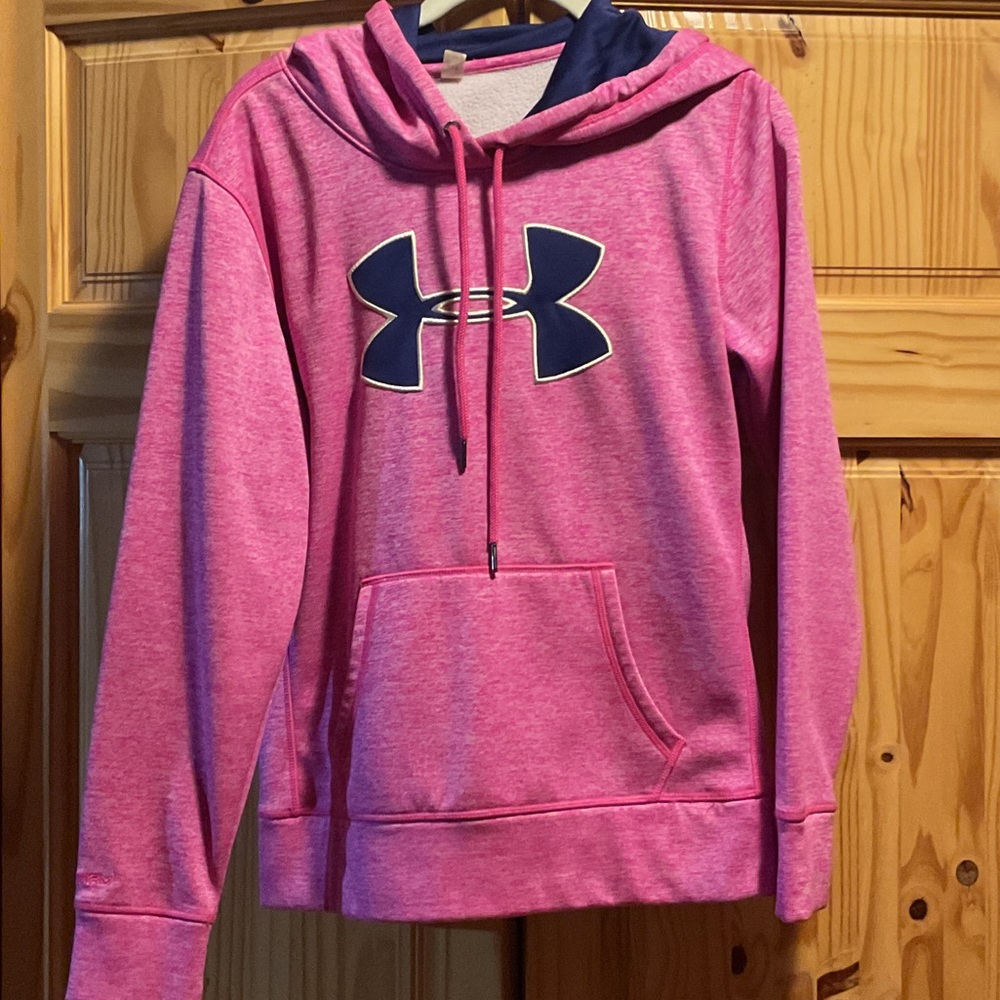 Under Armour Pink and Navy Hoodie